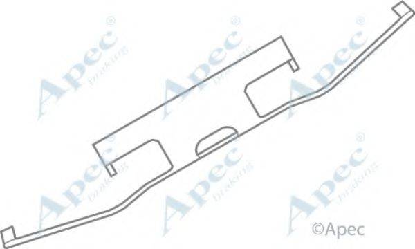 APEC BRAKING KIT564 Комплектующие, тормозные колодки