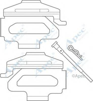 APEC BRAKING KIT572 Комплектующие, тормозные колодки