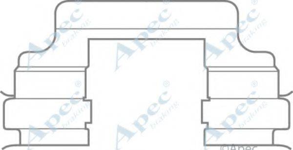 APEC BRAKING KIT578 Комплектующие, тормозные колодки