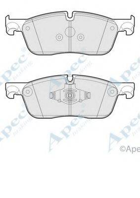 APEC BRAKING PAD2061 Комплект тормозных колодок, дисковый тормоз