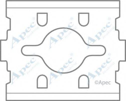 APEC BRAKING KIT592 Комплектующие, тормозные колодки