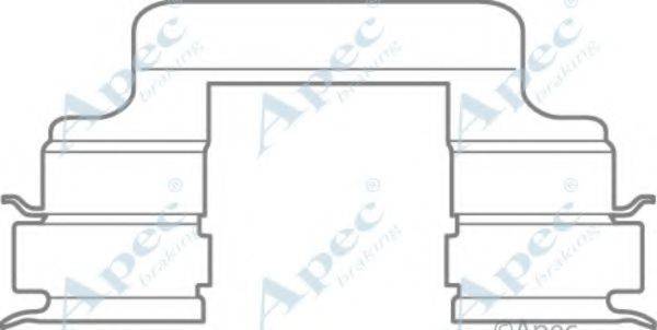 APEC BRAKING KIT593 Комплектующие, тормозные колодки