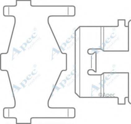 APEC BRAKING KIT529 Комплектующие, тормозные колодки