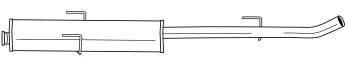 SIGAM 12460 Средний глушитель выхлопных газов