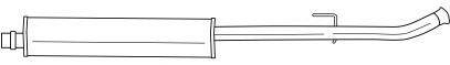 SIGAM 20455 Средний глушитель выхлопных газов