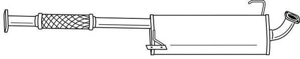 SIGAM 40688 Глушитель выхлопных газов конечный