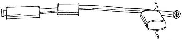 SIGAM 50439 Средний глушитель выхлопных газов