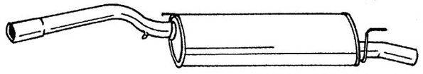 SIGAM 50621 Глушитель выхлопных газов конечный