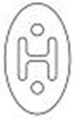 SIGAM 024006 Кронштейн, система выпуска ОГ