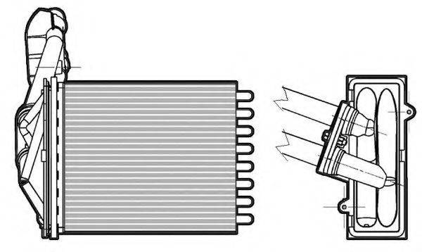 CTR 1228023 Теплообменник, отопление салона