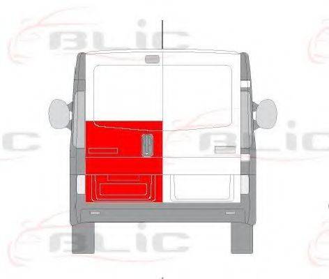 BLIC 6016006061153P Задняя дверь