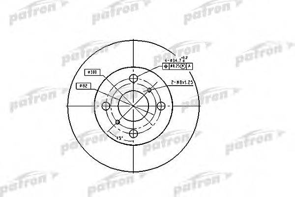 PATRON PBD1423 Тормозной диск