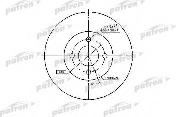 PATRON PBD3089 Тормозной диск