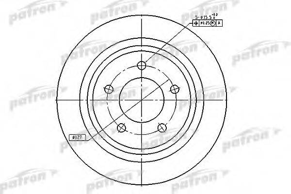 PATRON PBD7002 Тормозной диск