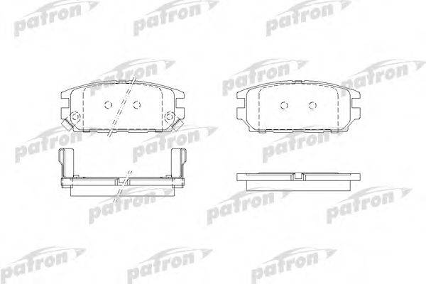 PATRON PBP1507 Комплект тормозных колодок, дисковый тормоз