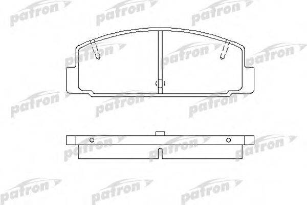 PATRON PBP372 Комплект тормозных колодок, дисковый тормоз