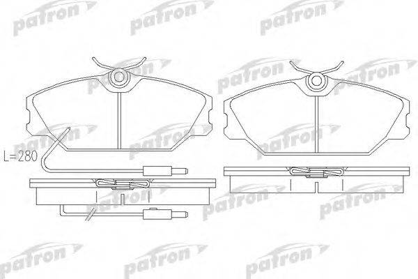 PATRON PBP406 Комплект тормозных колодок, дисковый тормоз