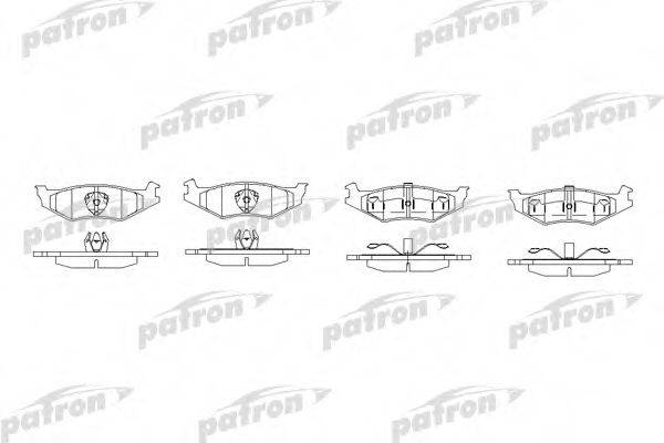 PATRON PBP7012 Комплект тормозных колодок, дисковый тормоз