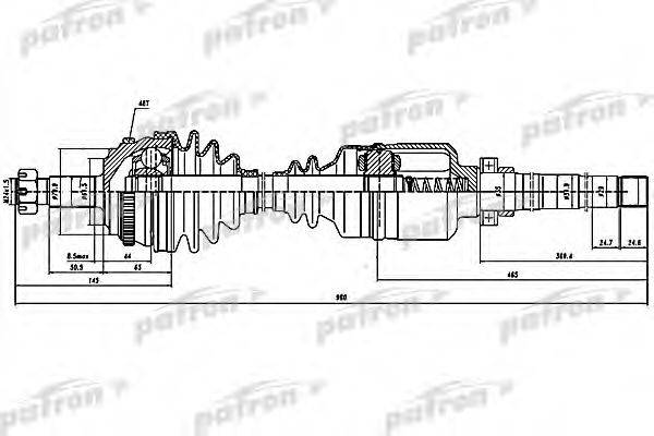 PATRON PDS0145 Приводной вал