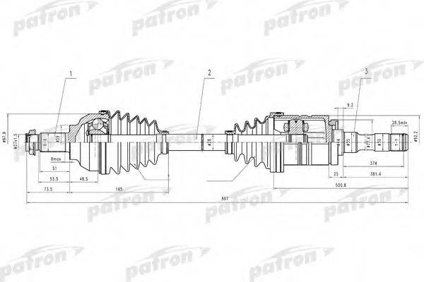 PATRON PDS4621 Приводной вал