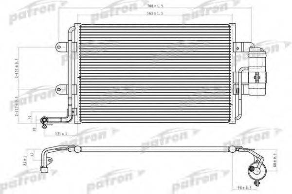 PATRON PRS1069 Конденсатор, кондиционер