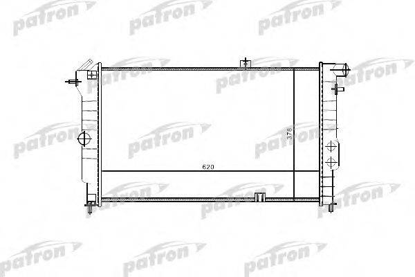 PATRON PRS3330 Радиатор, охлаждение двигателя