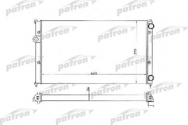 PATRON PRS3369 Радиатор, охлаждение двигателя