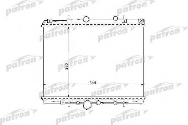 PATRON PRS3504 Радиатор, охлаждение двигателя