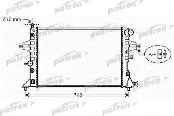 PATRON PRS3573 Радиатор, охлаждение двигателя