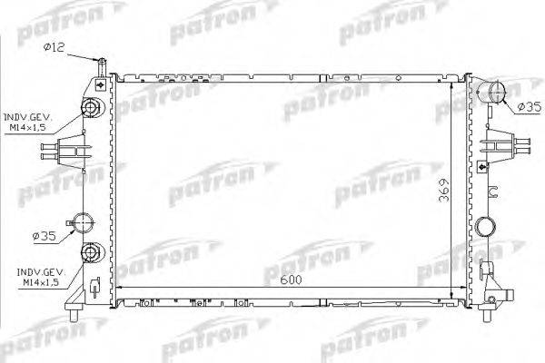 PATRON PRS3584 Радиатор, охлаждение двигателя