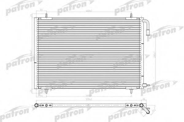 PATRON PRS3634 Конденсатор, кондиционер