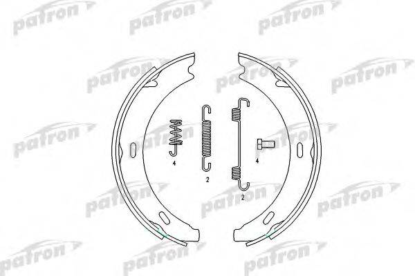 PATRON PSP196 Комплект тормозных колодок, стояночная тормозная система