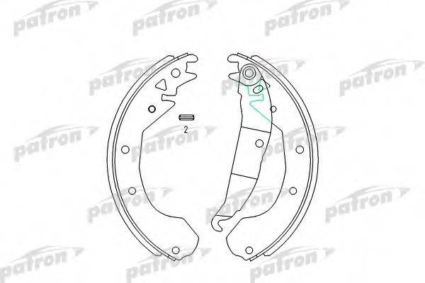 PATRON PSP199 Комплект тормозных колодок