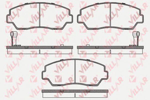 VILLAR 6260040 Комплект тормозных колодок, дисковый тормоз