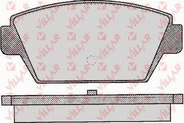 VILLAR 6260044 Комплект тормозных колодок, дисковый тормоз