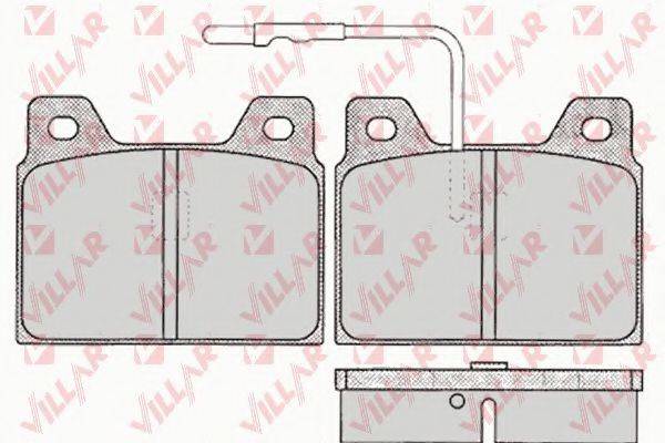 VILLAR 6260131 Комплект тормозных колодок, дисковый тормоз
