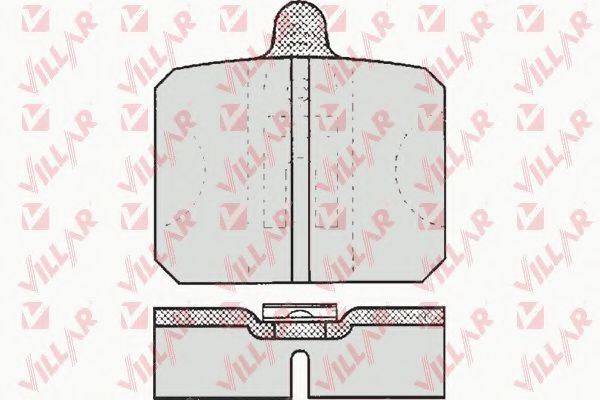 VILLAR 6260170 Комплект тормозных колодок, дисковый тормоз