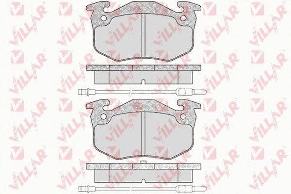 VILLAR 6260201 Комплект тормозных колодок, дисковый тормоз