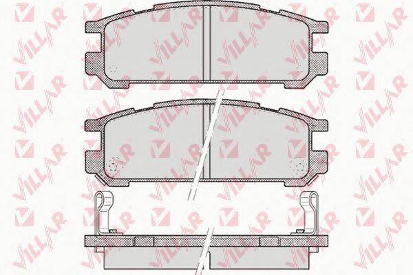 VILLAR 6260517 Комплект тормозных колодок, дисковый тормоз