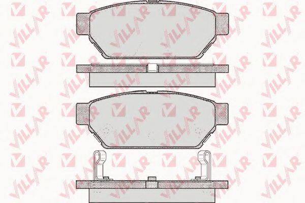 VILLAR 6260547 Комплект тормозных колодок, дисковый тормоз