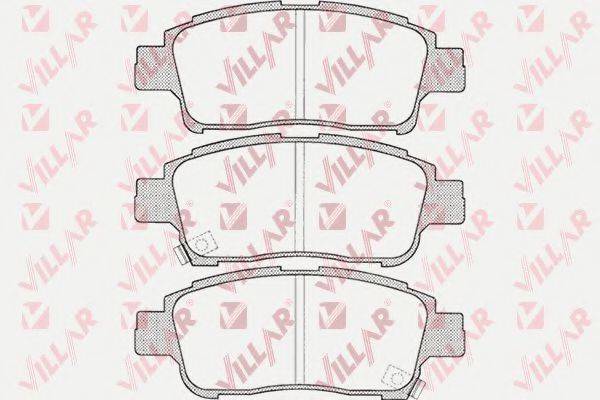 VILLAR 6260700 Комплект тормозных колодок, дисковый тормоз