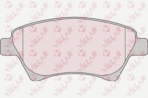 VILLAR 6260911 Комплект тормозных колодок, дисковый тормоз