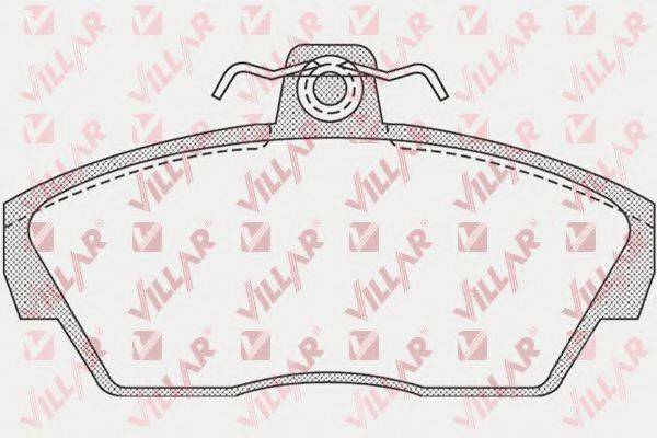 VILLAR 6260922 Комплект тормозных колодок, дисковый тормоз