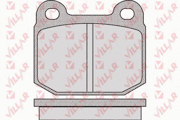 VILLAR 6260947 Комплект тормозных колодок, дисковый тормоз