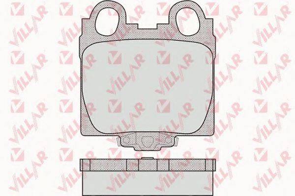 VILLAR 6261051 Комплект тормозных колодок, дисковый тормоз