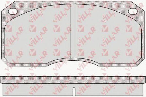 VILLAR 6261144 Комплект тормозных колодок, дисковый тормоз