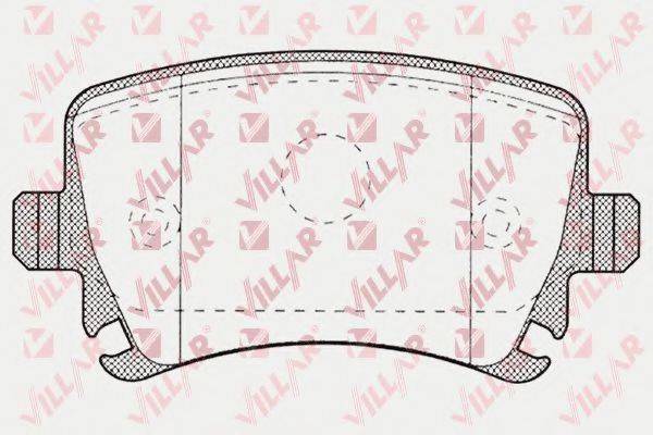 VILLAR 6261219 Комплект тормозных колодок, дисковый тормоз
