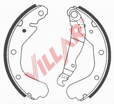 VILLAR 6290561 Комплект тормозных колодок