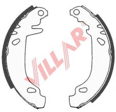 VILLAR 6290572 Комплект тормозных колодок