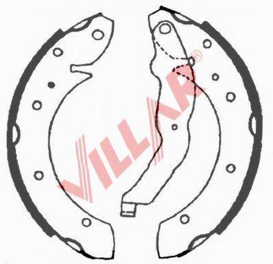 VILLAR 6290623 Комплект тормозных колодок
